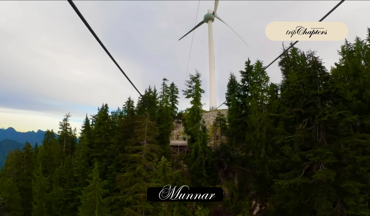 Wind turbine and zip line Munnar